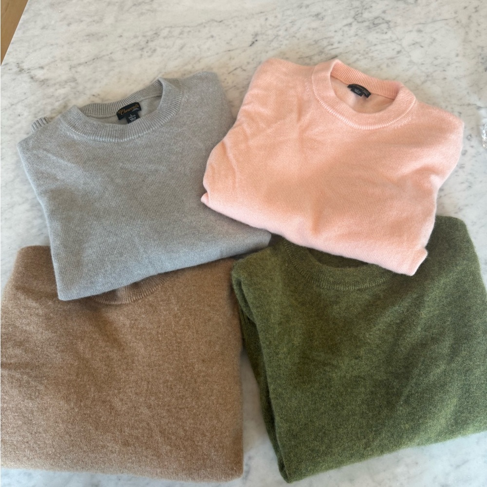 Crew cuts bundle of 4 cashmere sweaters for girls size large (10-11)